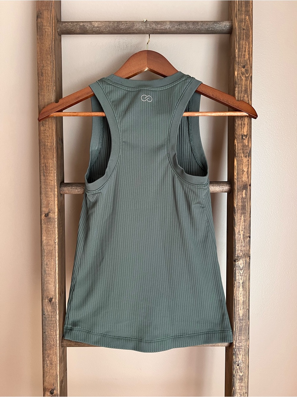 CALIA by Carrie Underwood Ribbed Tank Top in Sage - Picture 2 of 4